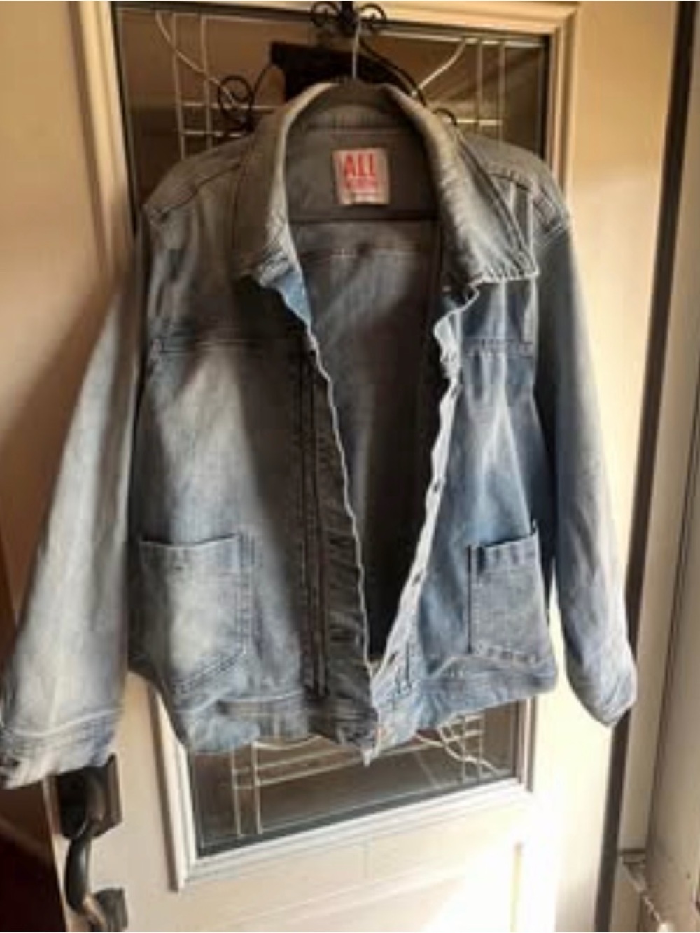 Cropped Denim Jacket - Plus